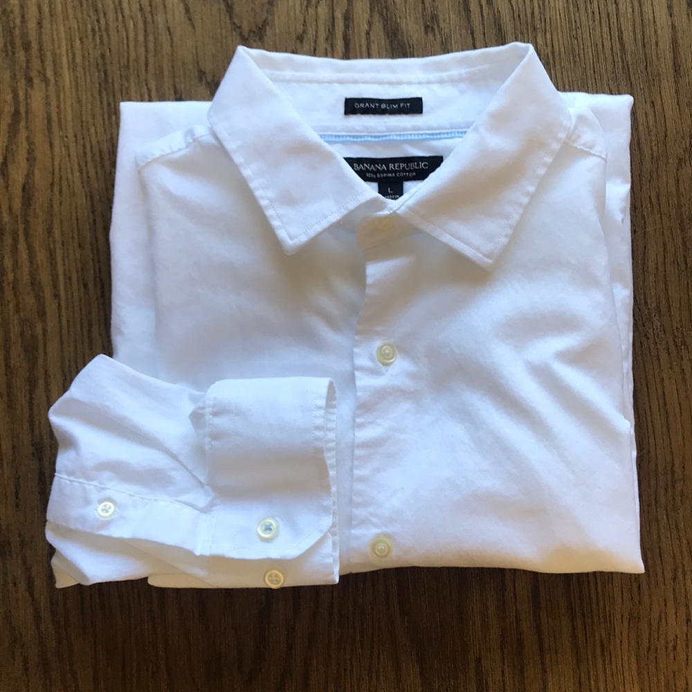 Banana Republic Grant Slim Fit size large